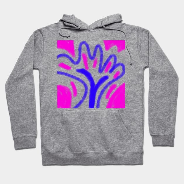 pink blue abstract texture watercolor design Hoodie by Artistic_st